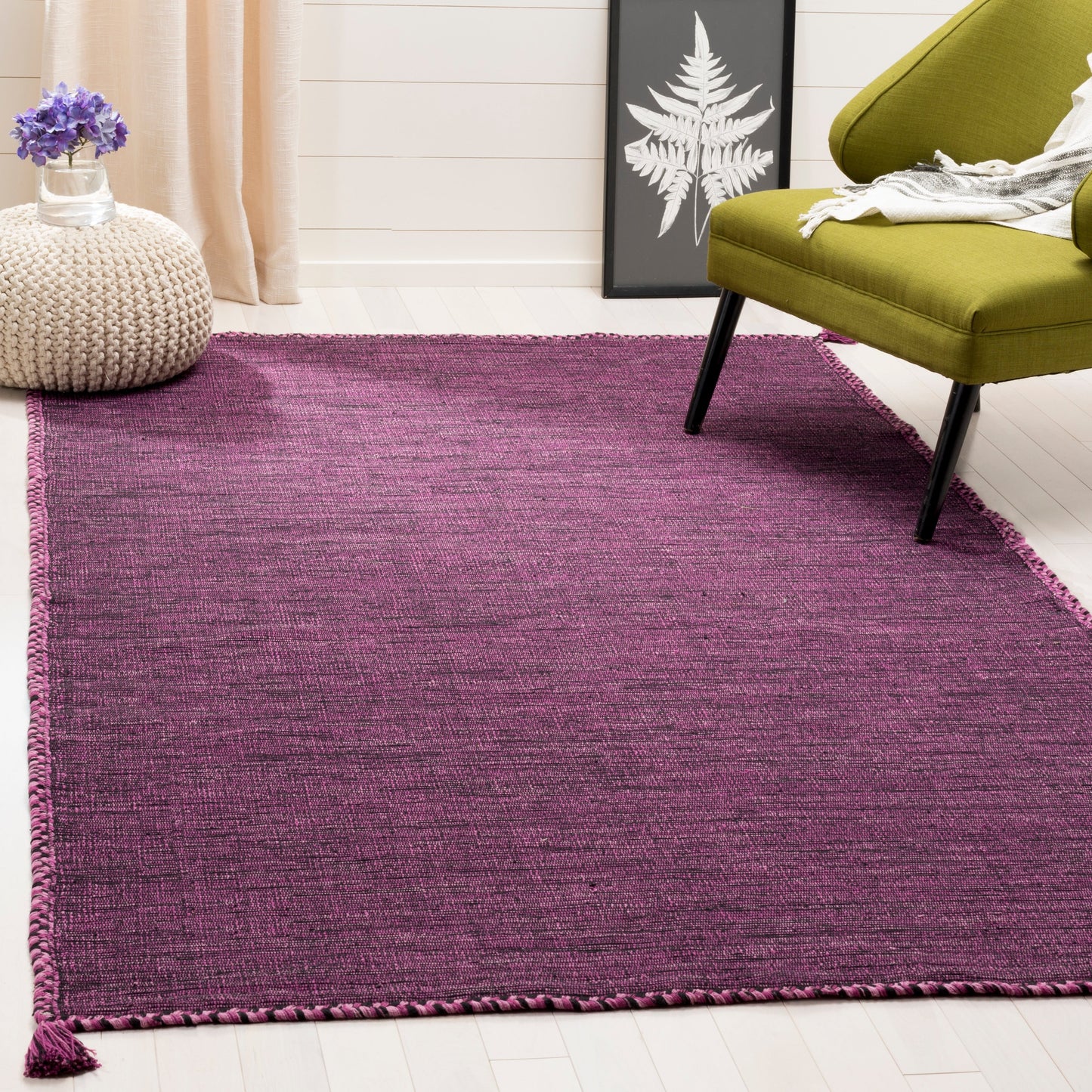 Tapis décontracté en coton tissé à plat Montauk Jahi de SAFAVIEH