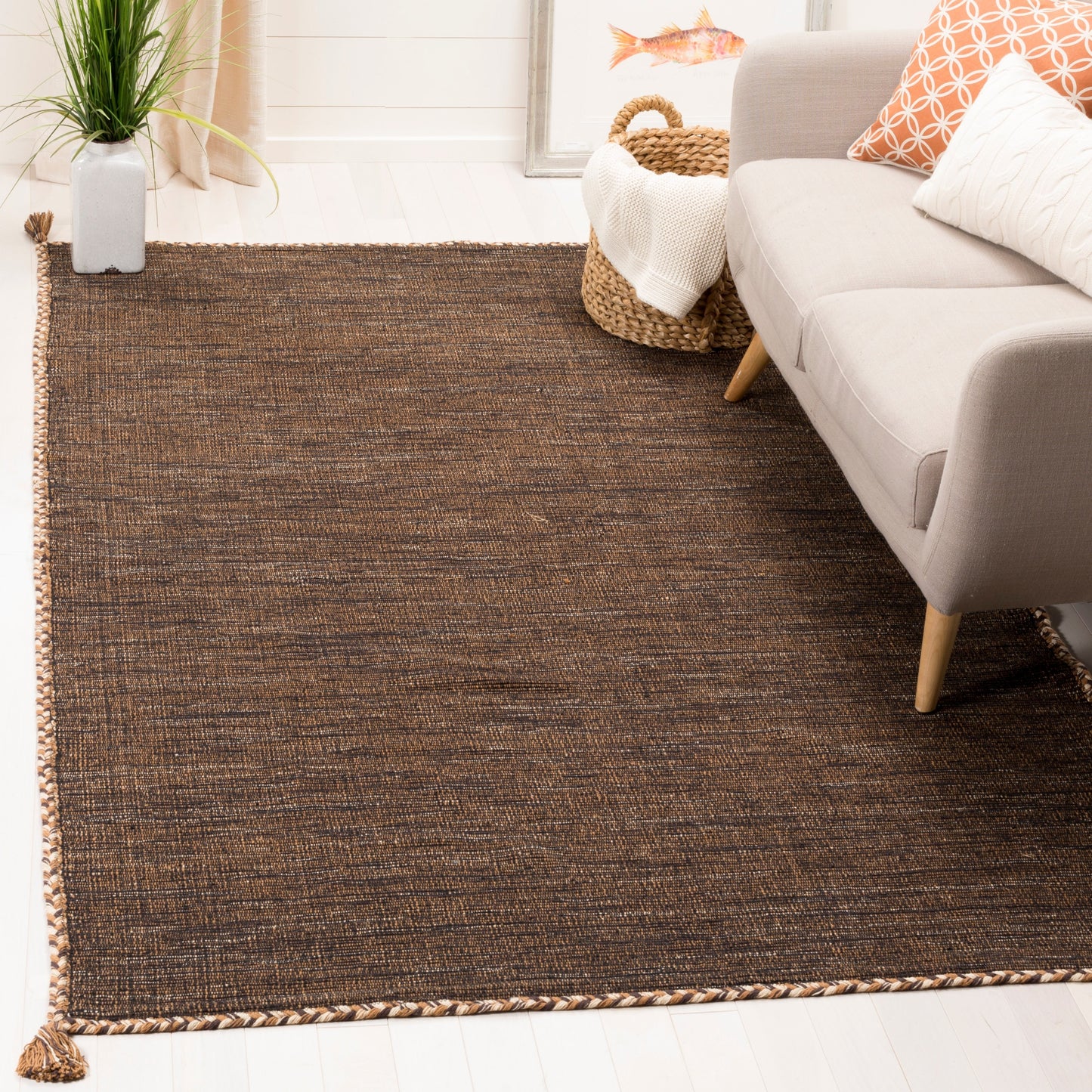 Tapis décontracté en coton tissé à plat Montauk Jahi de SAFAVIEH
