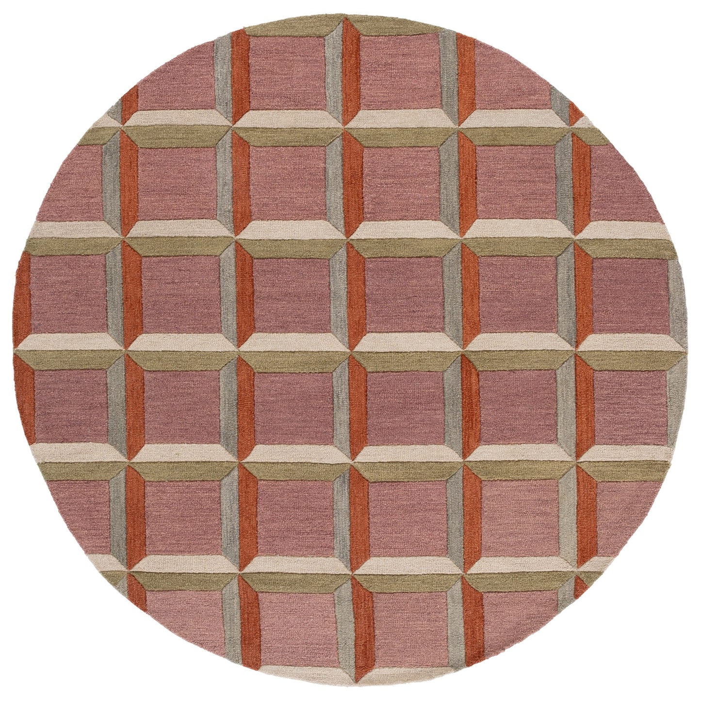 Tapis en laine fait main SAFAVIEH Genre Hikariko, style moderne du milieu du siècle