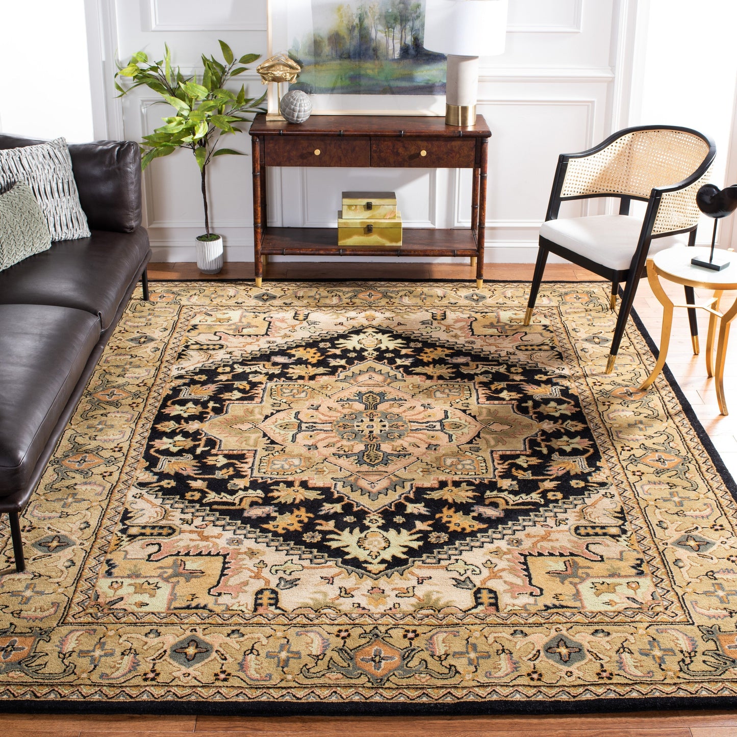 Tapis oriental traditionnel en laine SAFAVIEH fait main, héritage Carrol