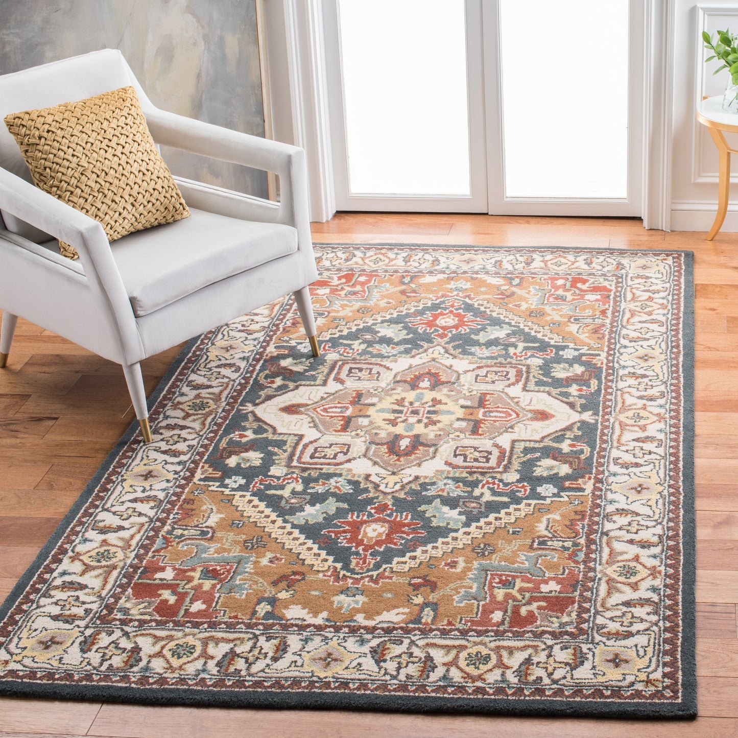 Tapis oriental traditionnel en laine SAFAVIEH fait main, héritage Carrol
