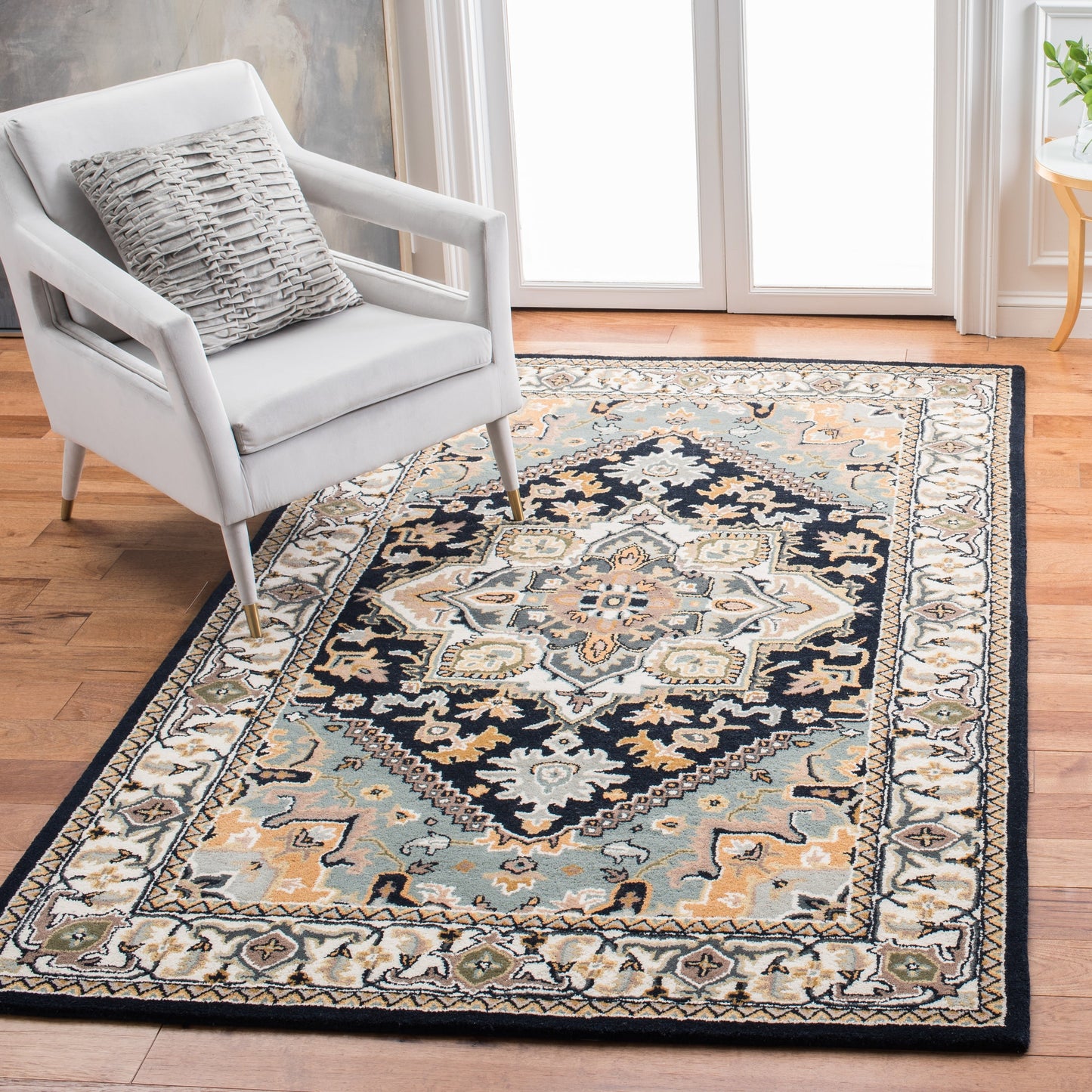 Tapis oriental traditionnel en laine SAFAVIEH fait main, héritage Carrol