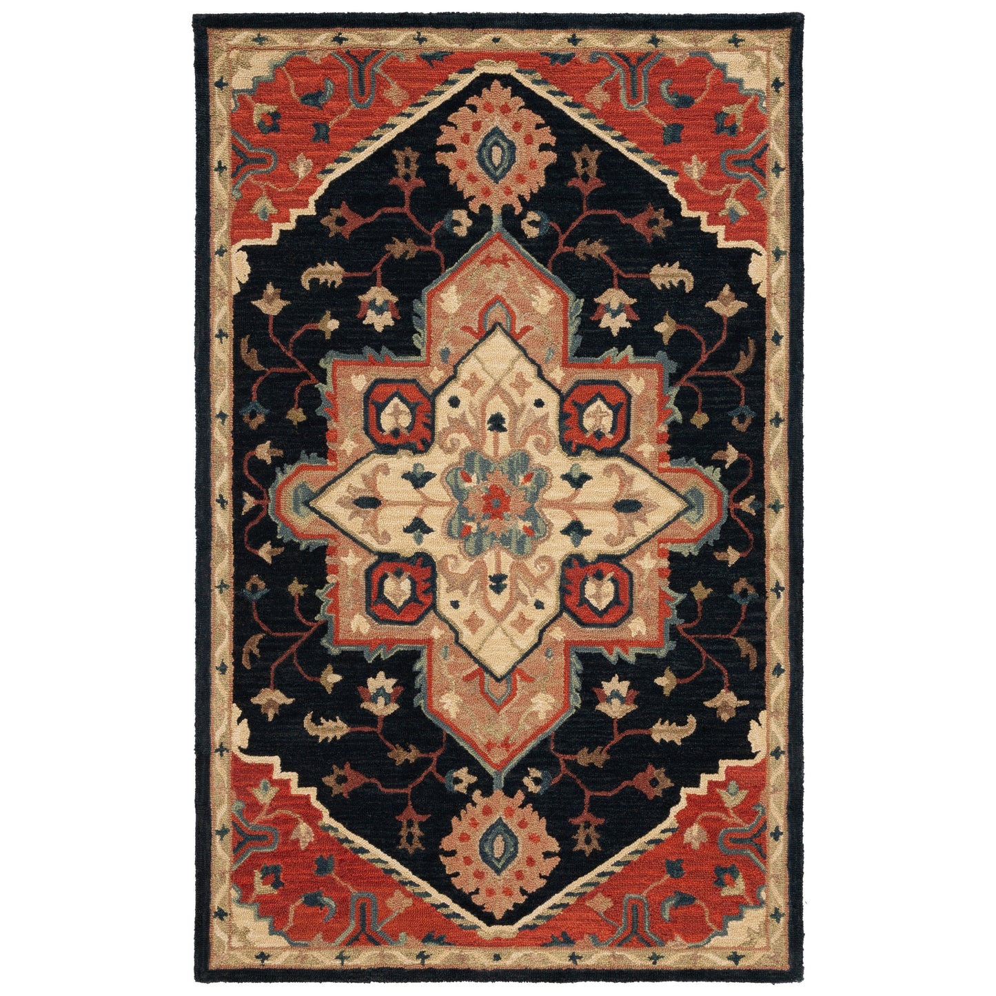 Tapis oriental traditionnel en laine SAFAVIEH fait main, héritage Carrol