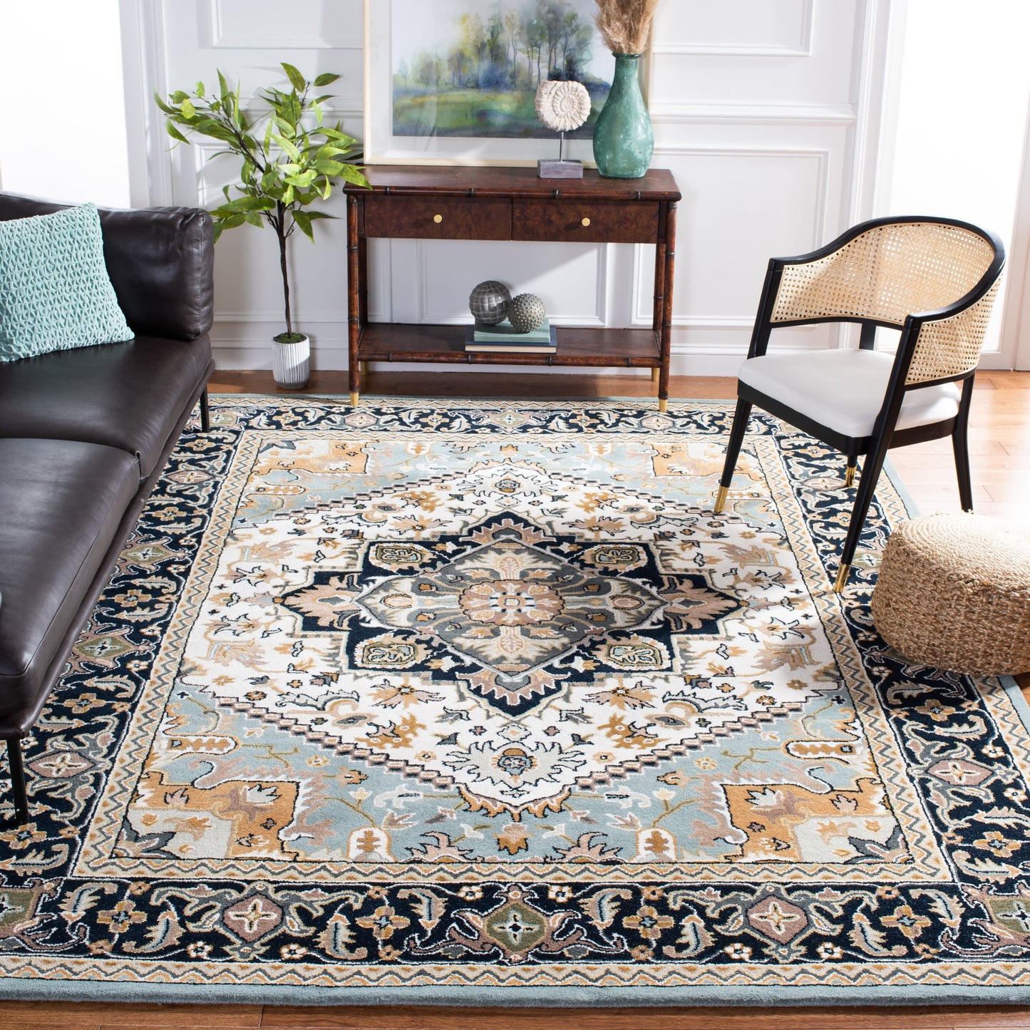 Tapis oriental traditionnel en laine SAFAVIEH fait main, héritage Carrol