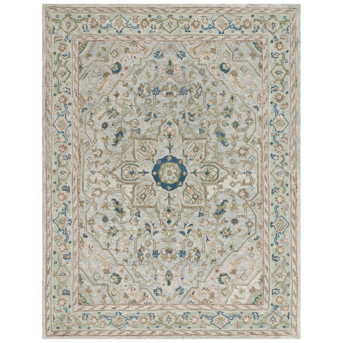 Tapis traditionnel en laine damassée fait main SAFAVIEH