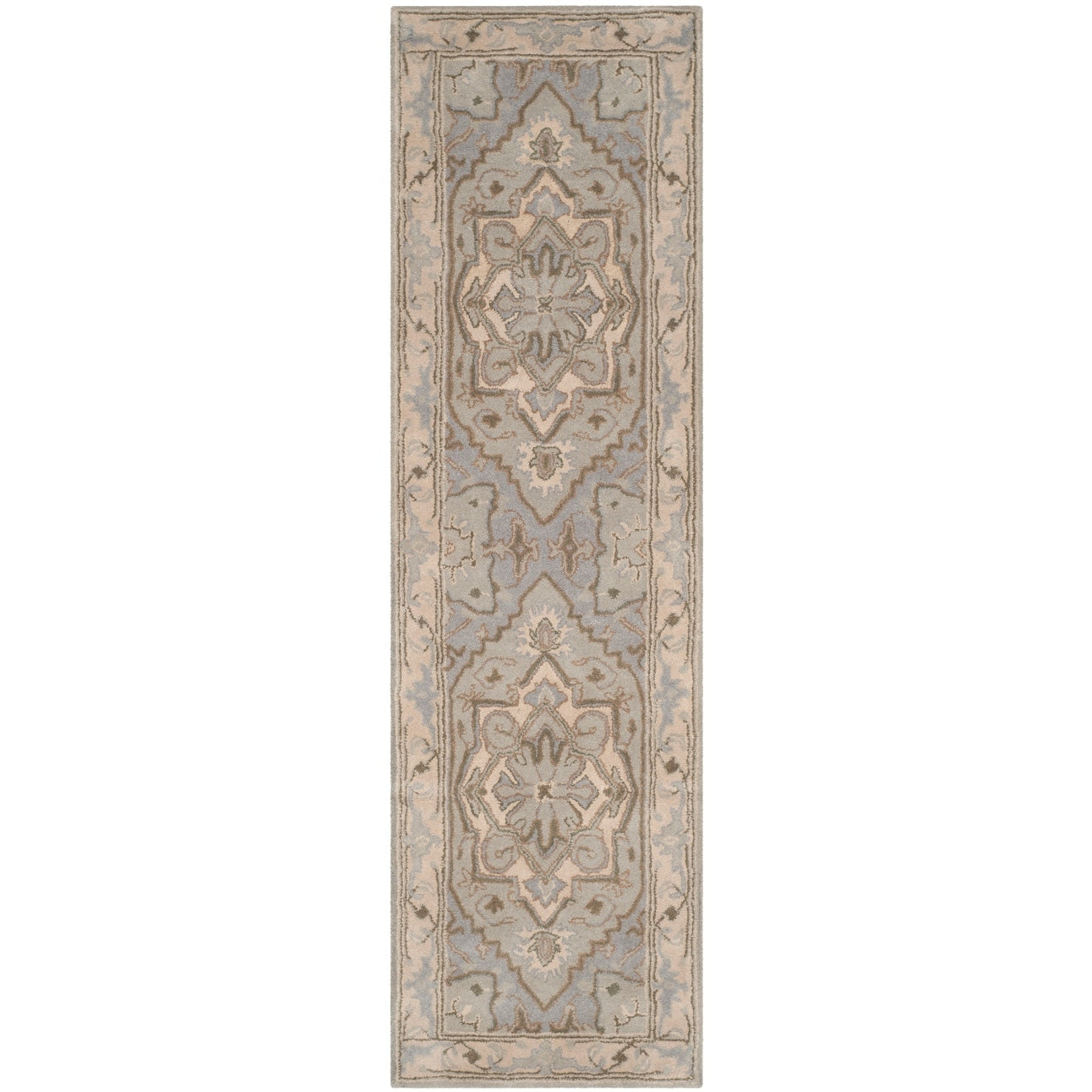 Tapis oriental traditionnel en laine SAFAVIEH fait main, style Dahlia flottant, héritage.