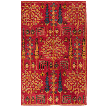 Tapis oriental traditionnel en laine fait main SAFAVIEH, motif floral Heritage Picture Block