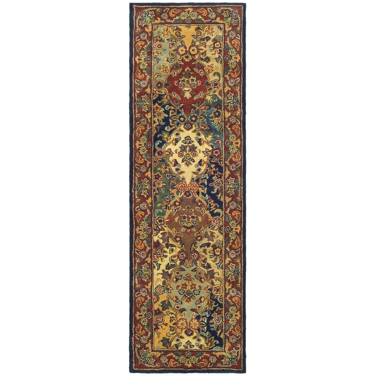 Tapis oriental traditionnel en laine reptilien fait main SAFAVIEH