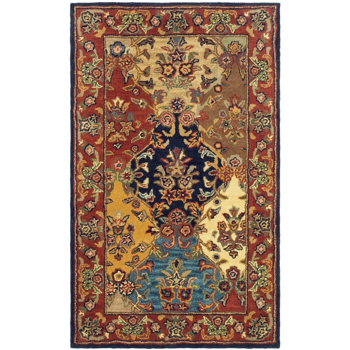 Tapis oriental traditionnel en laine reptilien fait main SAFAVIEH