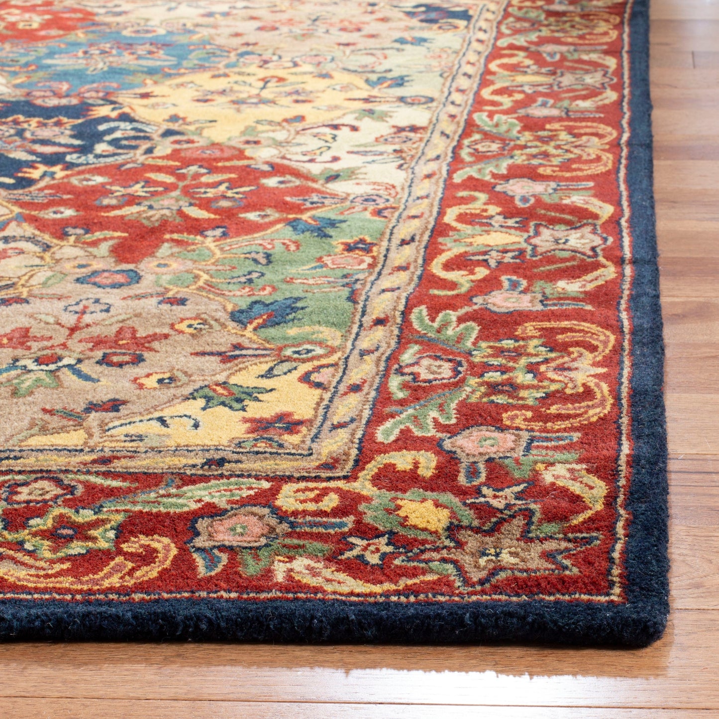 Tapis oriental traditionnel en laine reptilien fait main SAFAVIEH