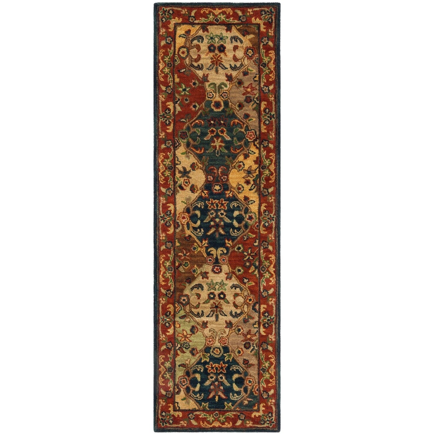 Tapis oriental traditionnel en laine reptilien fait main SAFAVIEH