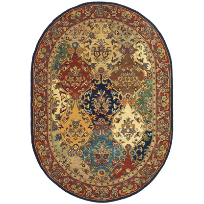 Tapis oriental traditionnel en laine reptilien fait main SAFAVIEH