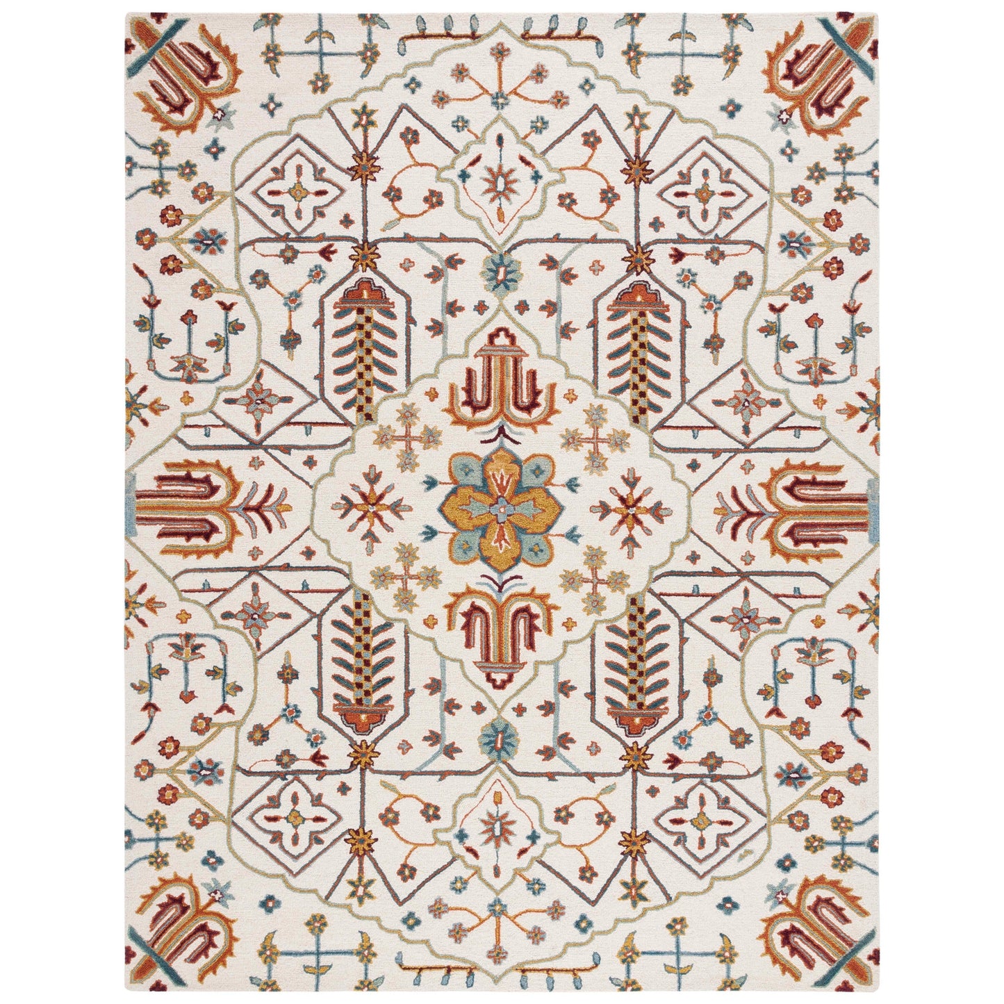 Tapis en laine floral SAFAVIEH Heritage Snjolaug fait main