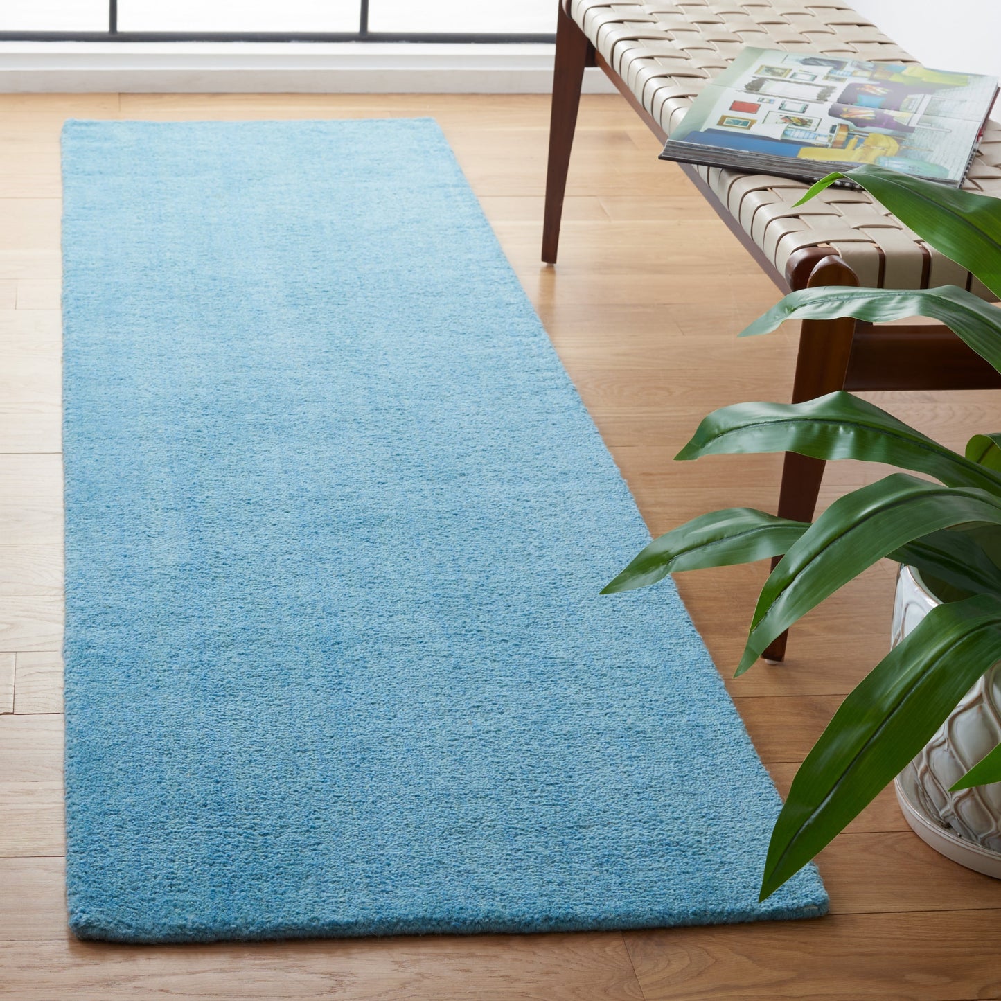 Tapis moderne en laine à carreaux tissés à la main SAFAVIEH Himalaya