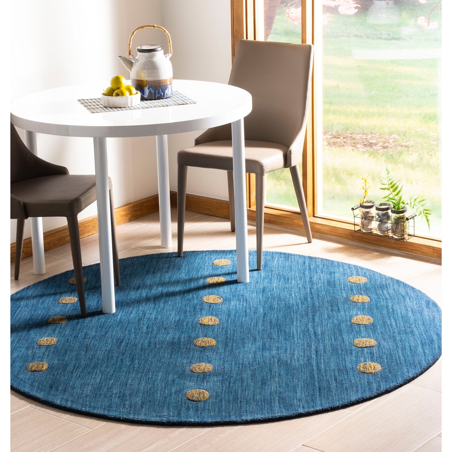 Tapis moderne en laine fait main SAFAVIEH Himalaya Poppy Glossary