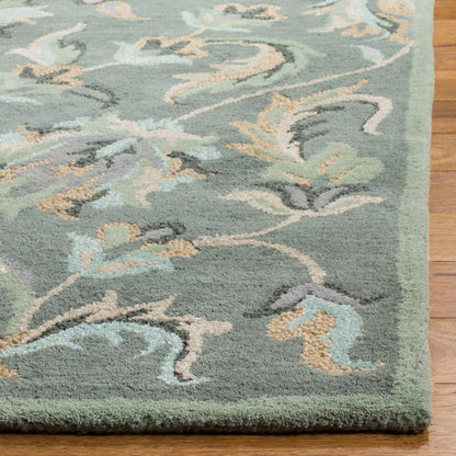 Tapis en laine floral fait main SAFAVIEH Jardin Aase Country