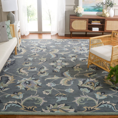 Tapis en laine floral fait main SAFAVIEH Jardin Aase Country