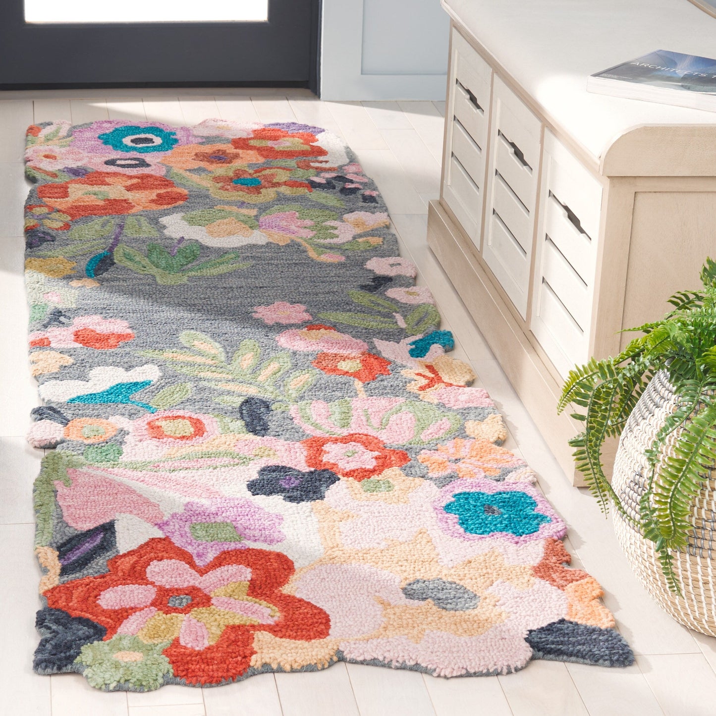 Tapis en laine fait main SAFAVIEH Jardin Malfrid Country