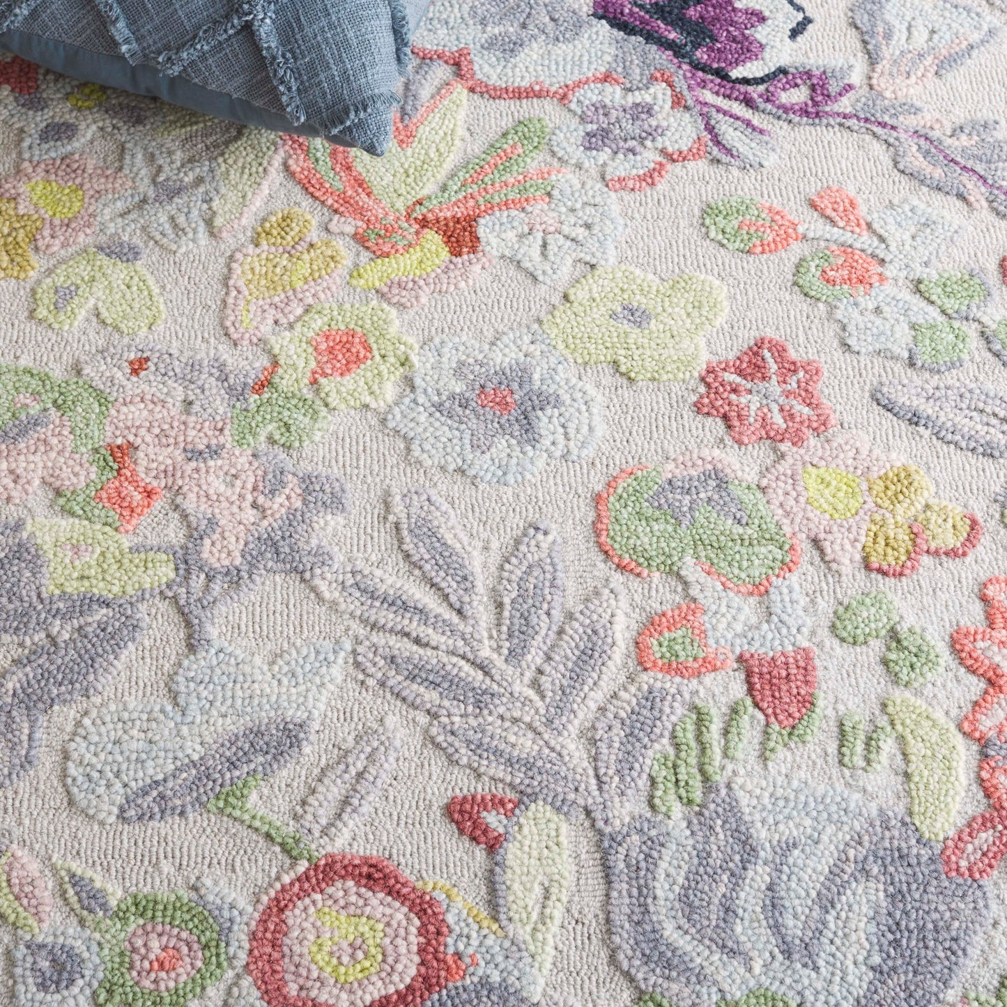 Tapis en laine fait main SAFAVIEH Jardin Malfrid Country