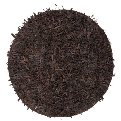 SAFAVIEH Tapis en cuir moderne à poils longs Blayne fait à la main