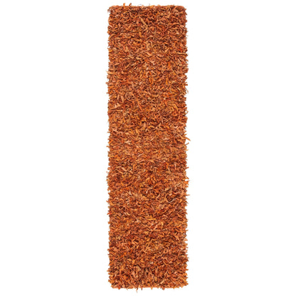 SAFAVIEH Tapis en cuir moderne à poils longs Blayne fait à la main