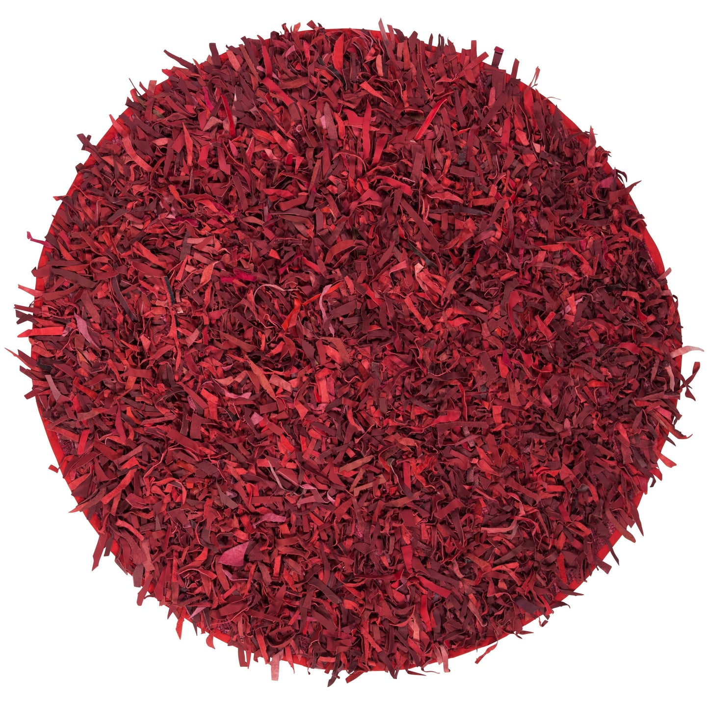 SAFAVIEH Tapis en cuir moderne à poils longs Blayne fait à la main