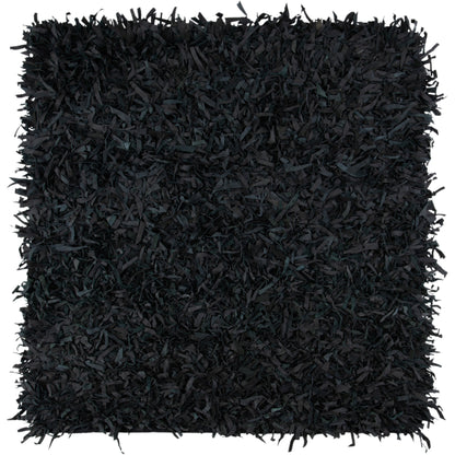 SAFAVIEH Tapis en cuir moderne à poils longs Blayne fait à la main