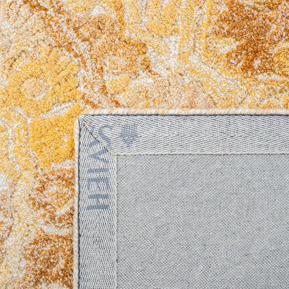 SAFAVIEH Tapis en laine à médaillon moderne Carlijn fait à la main