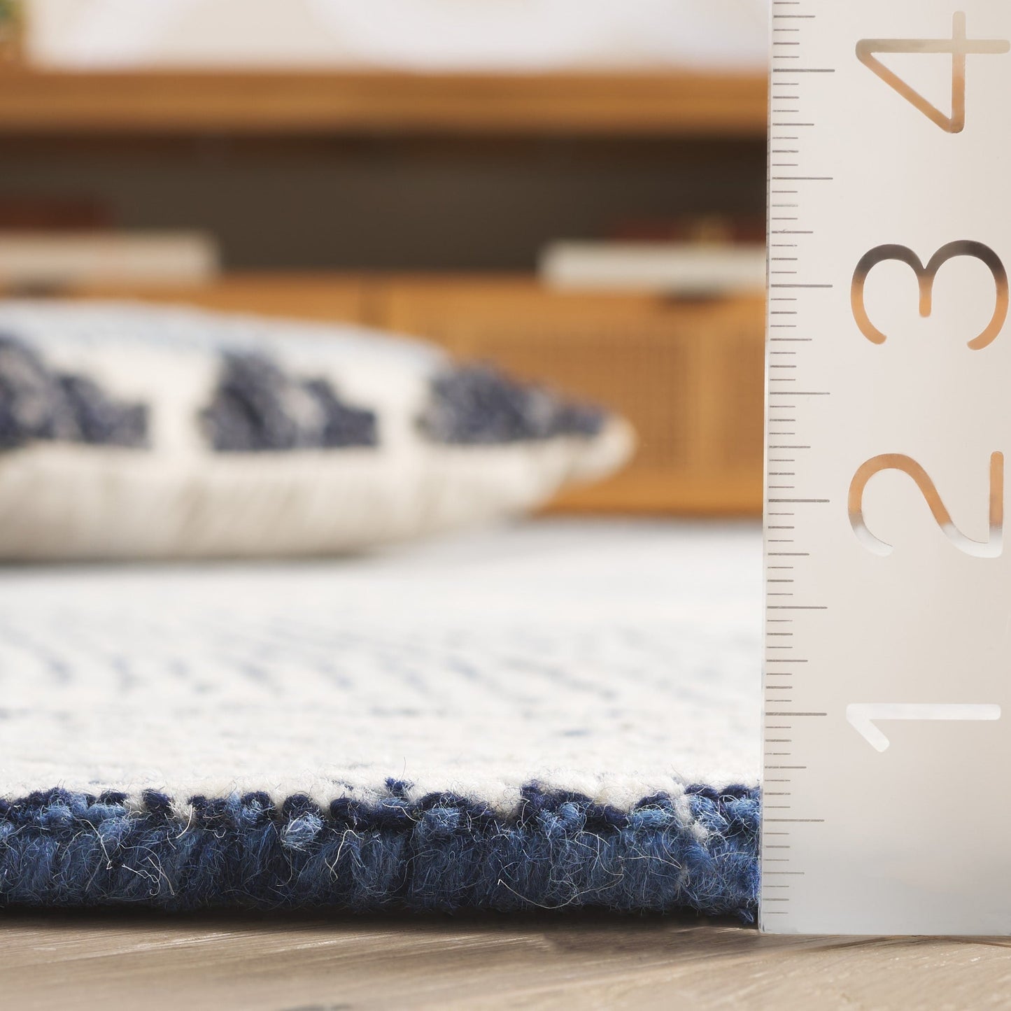 Tapis en laine fait main SAFAVIEH Metro Rozsika de style campagnard français