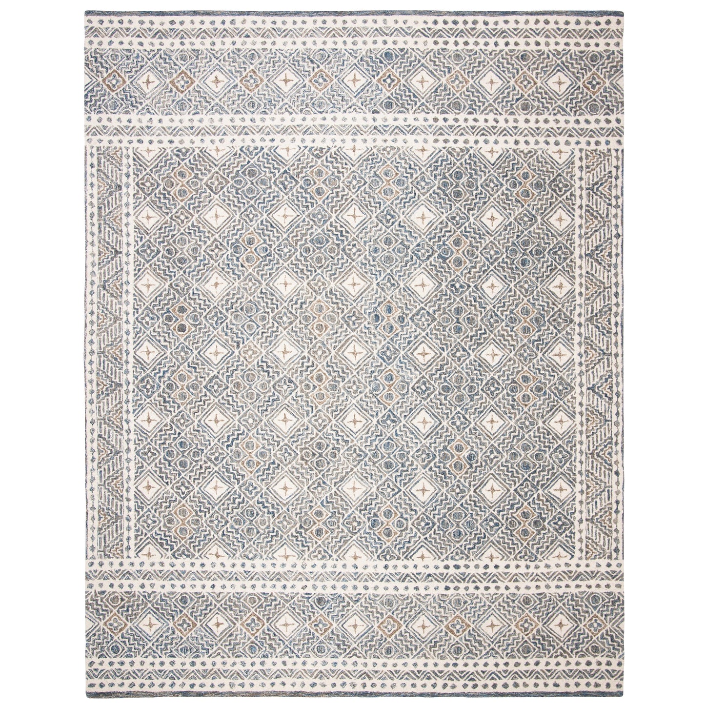 Tapis en laine Lutetia micro-bouclé fait main SAFAVIEH