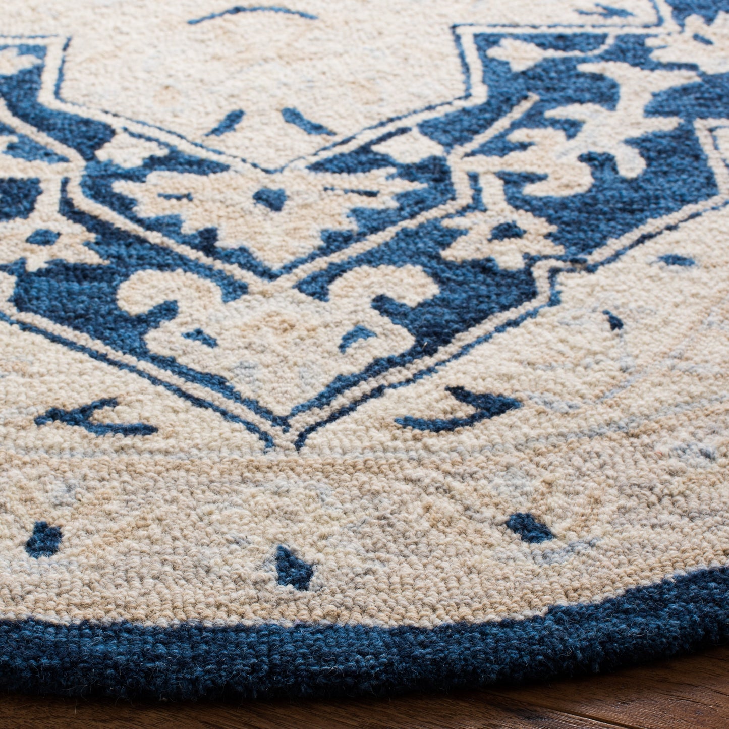 Tapis en laine Selveta micro-bouclé fait main SAFAVIEH
