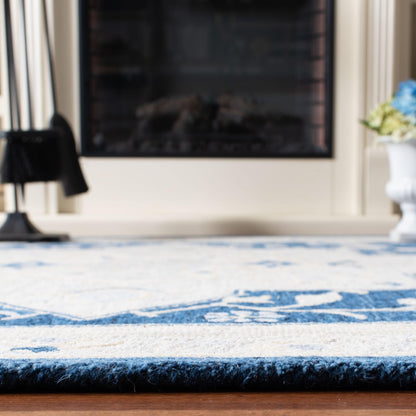 Tapis en laine Selveta micro-bouclé fait main SAFAVIEH