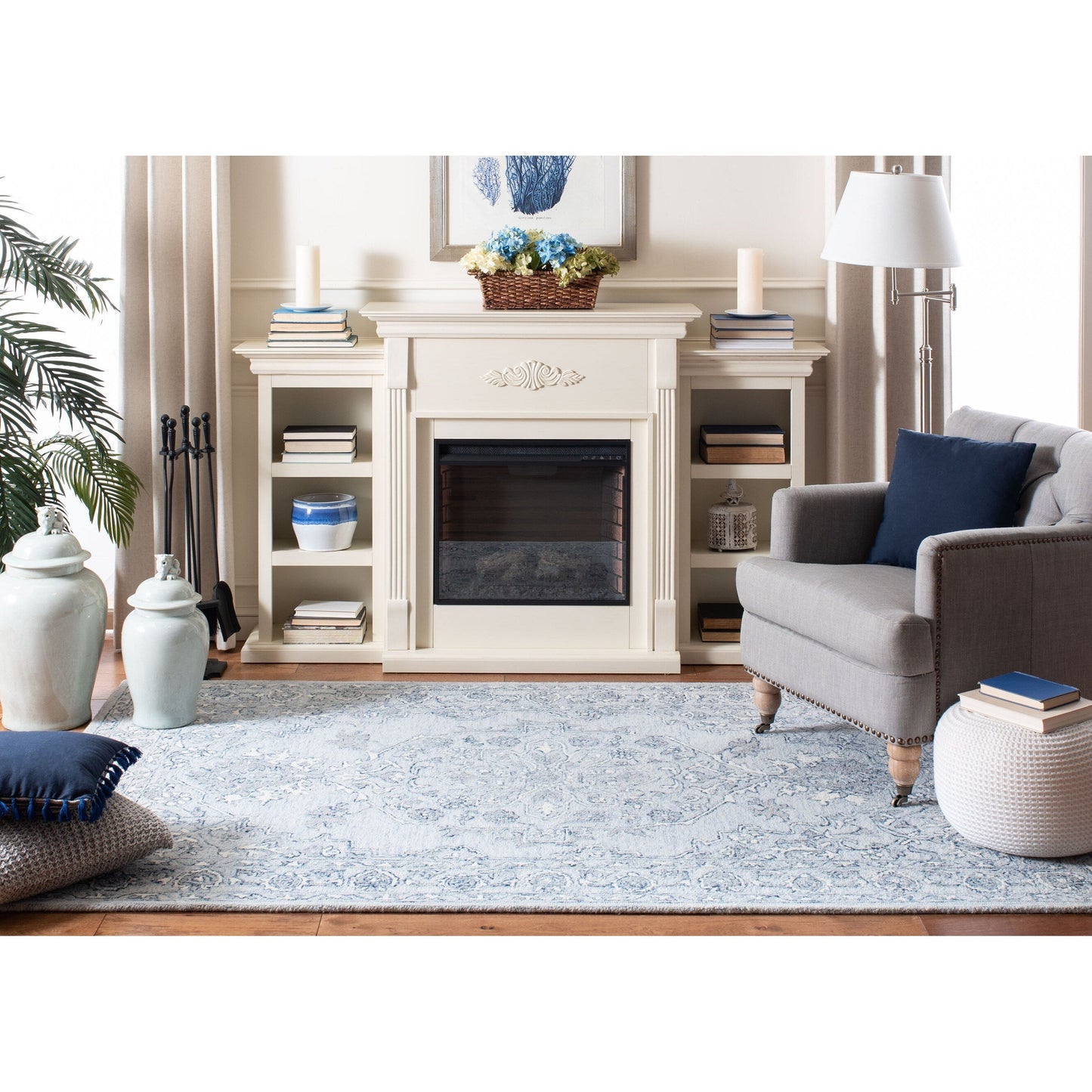 Tapis en laine Torbjorg fait main en micro-boucles SAFAVIEH