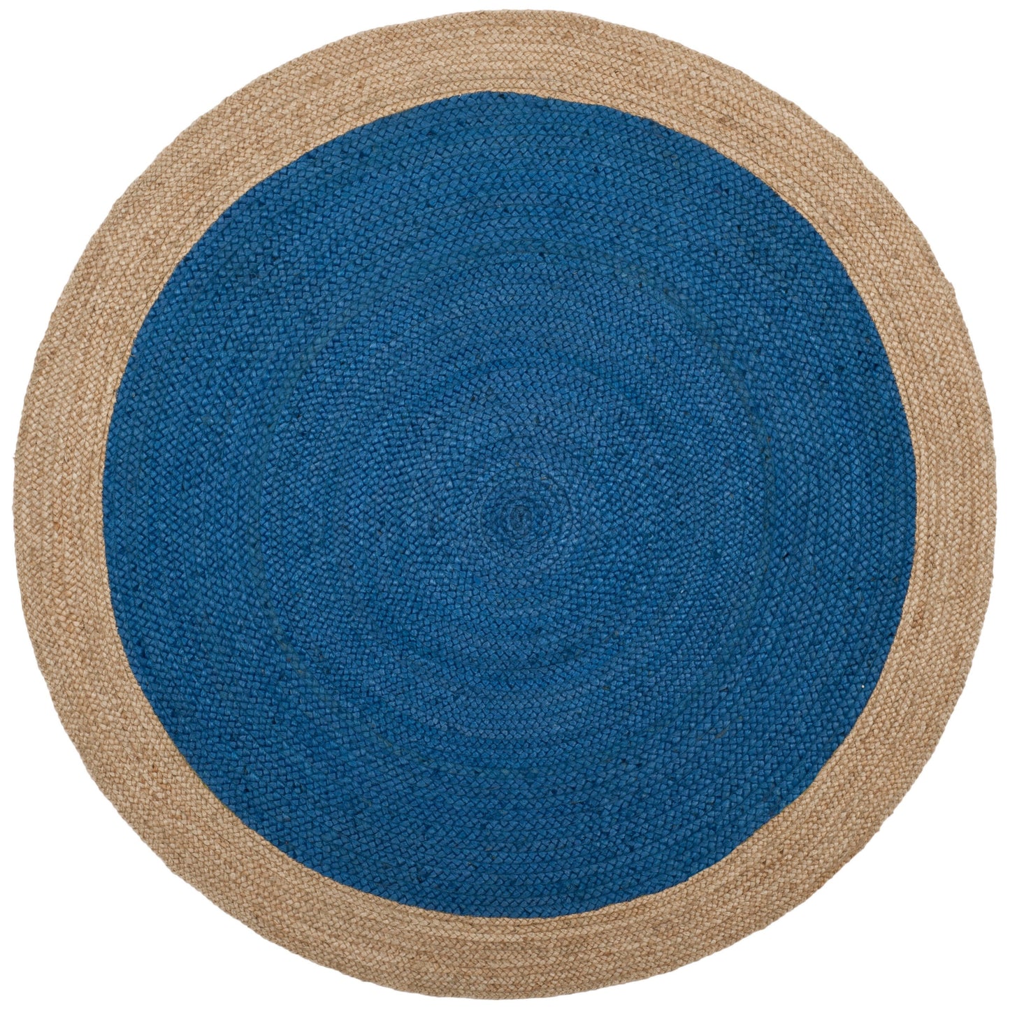 Tapis rond en jute à bordure Jolette en fibres naturelles fait main SAFAVIEH