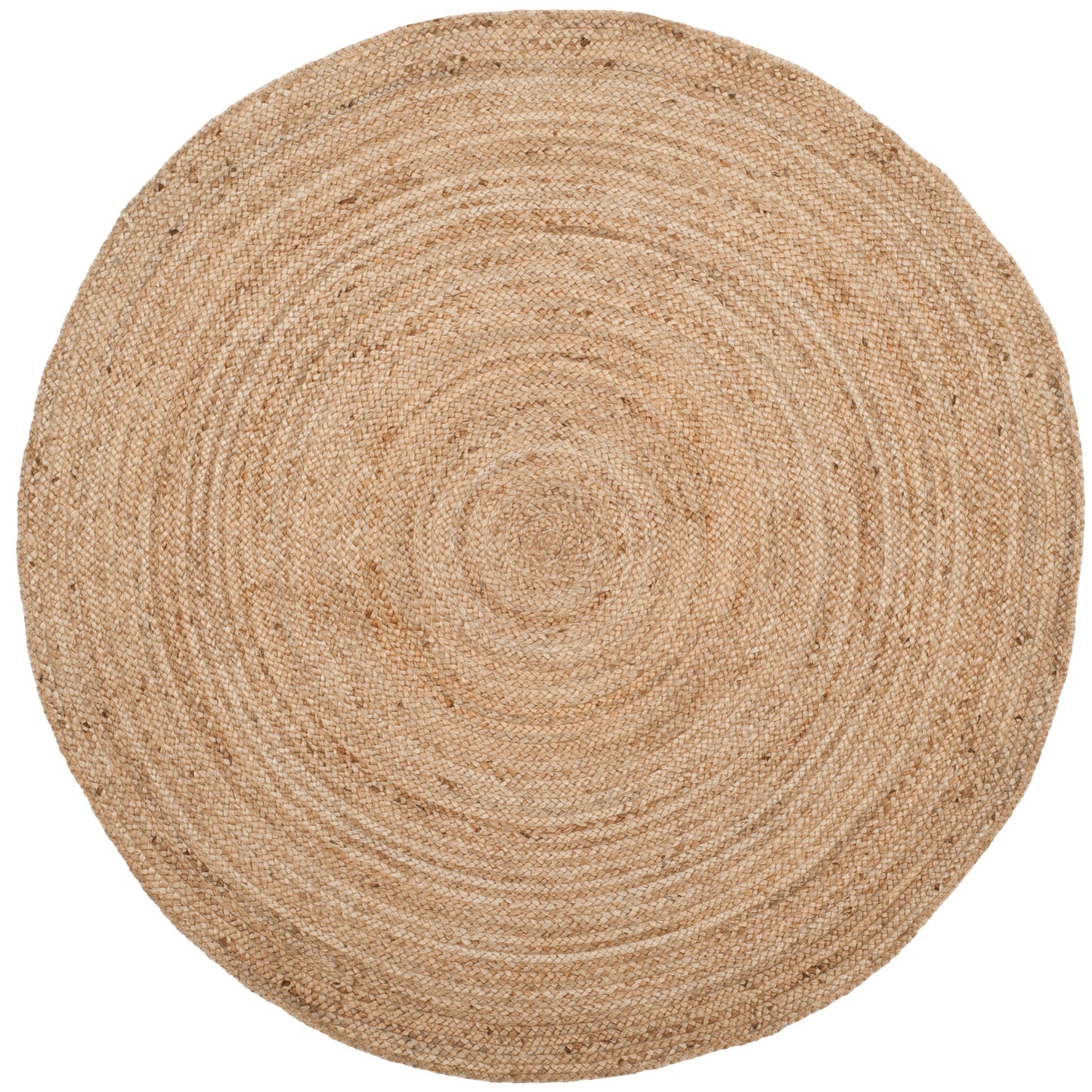 Tapis rond en jute à bordure Jolette en fibres naturelles fait main SAFAVIEH