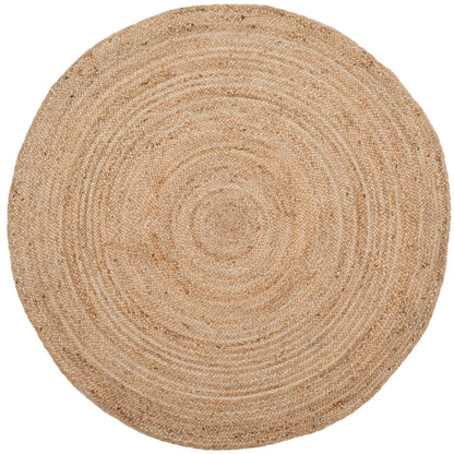 Tapis rond en jute à bordure Jolette en fibres naturelles fait main SAFAVIEH