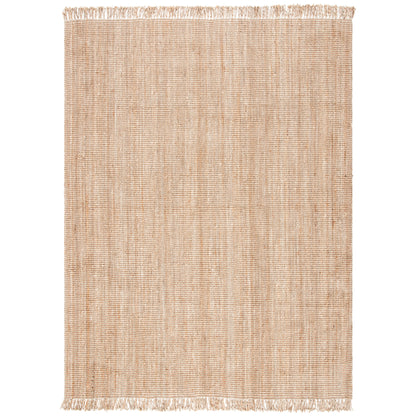 Tapis Mirnesa en jute fait main en fibre naturelle avec franges SAFAVIEH