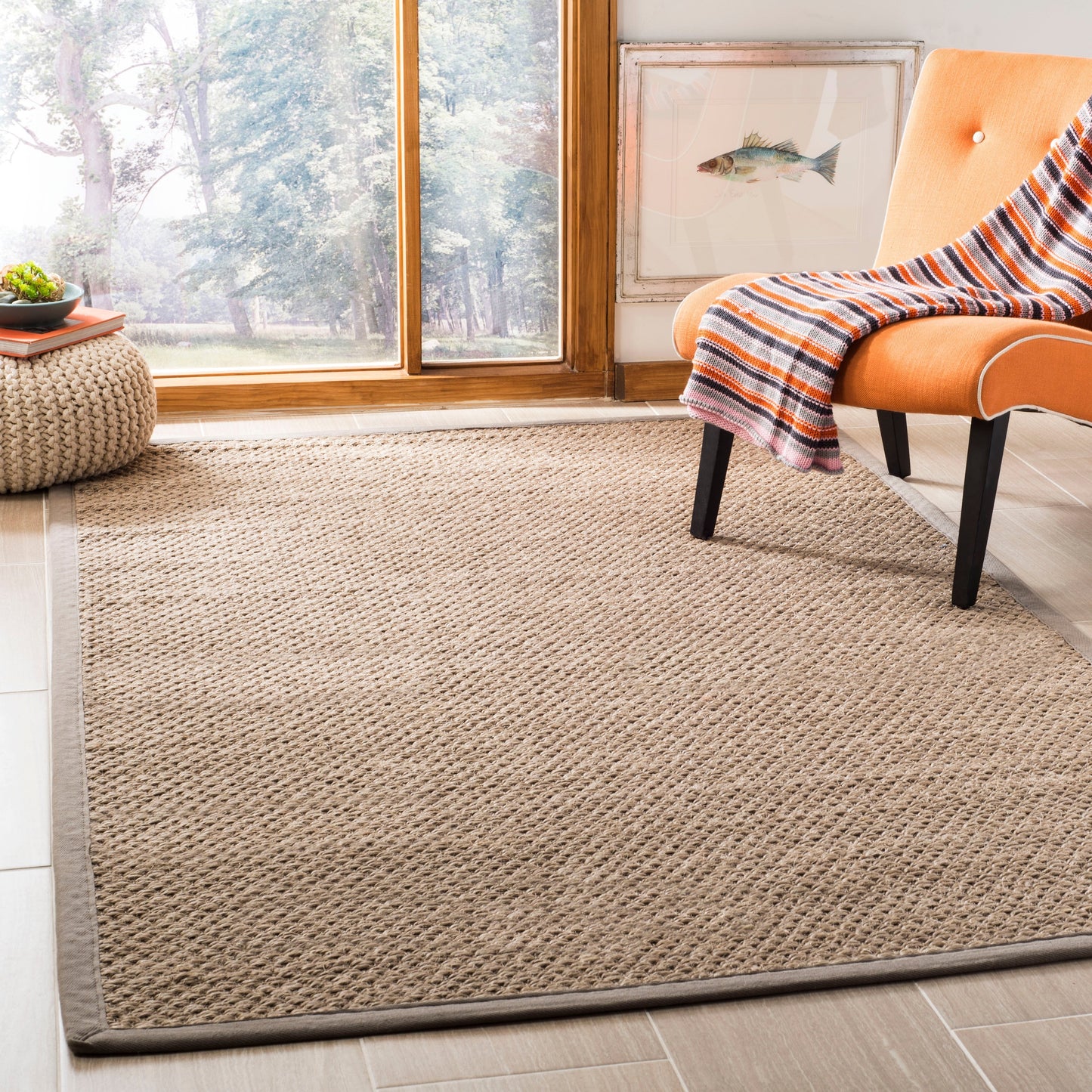 Tapis en sisal Relina en fibre naturelle fait main SAFAVIEH
