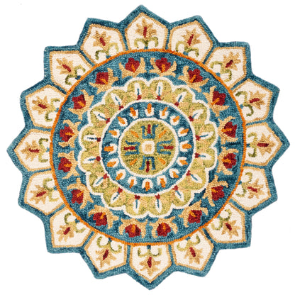 Tapis fantaisie en laine fait main SAFAVIEH Rianna Mandala
