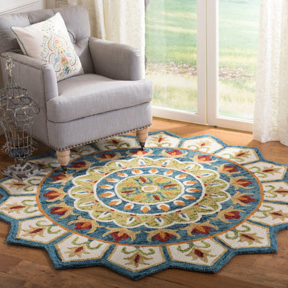 Tapis fantaisie en laine fait main SAFAVIEH Rianna Mandala