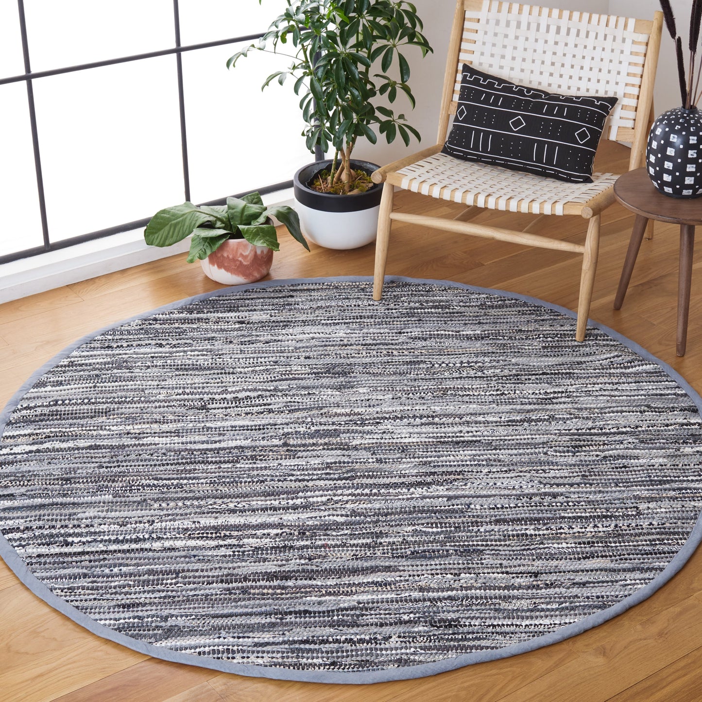 Tapis en chiffon fait main SAFAVIEH Irmeli Tapis décontracté en coton à rayures
