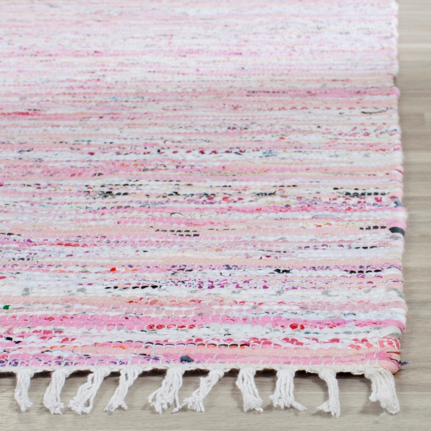 Tapis en coton à rayures Litzy fait main SAFAVIEH