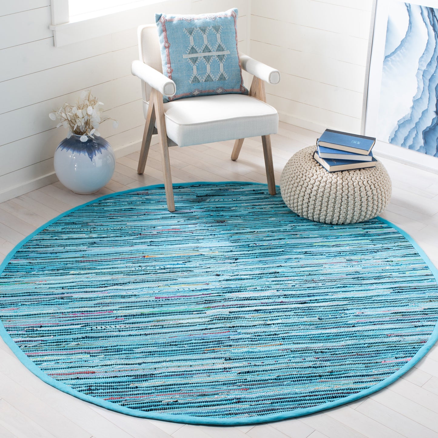 Tapis en coton à rayures Litzy fait main SAFAVIEH