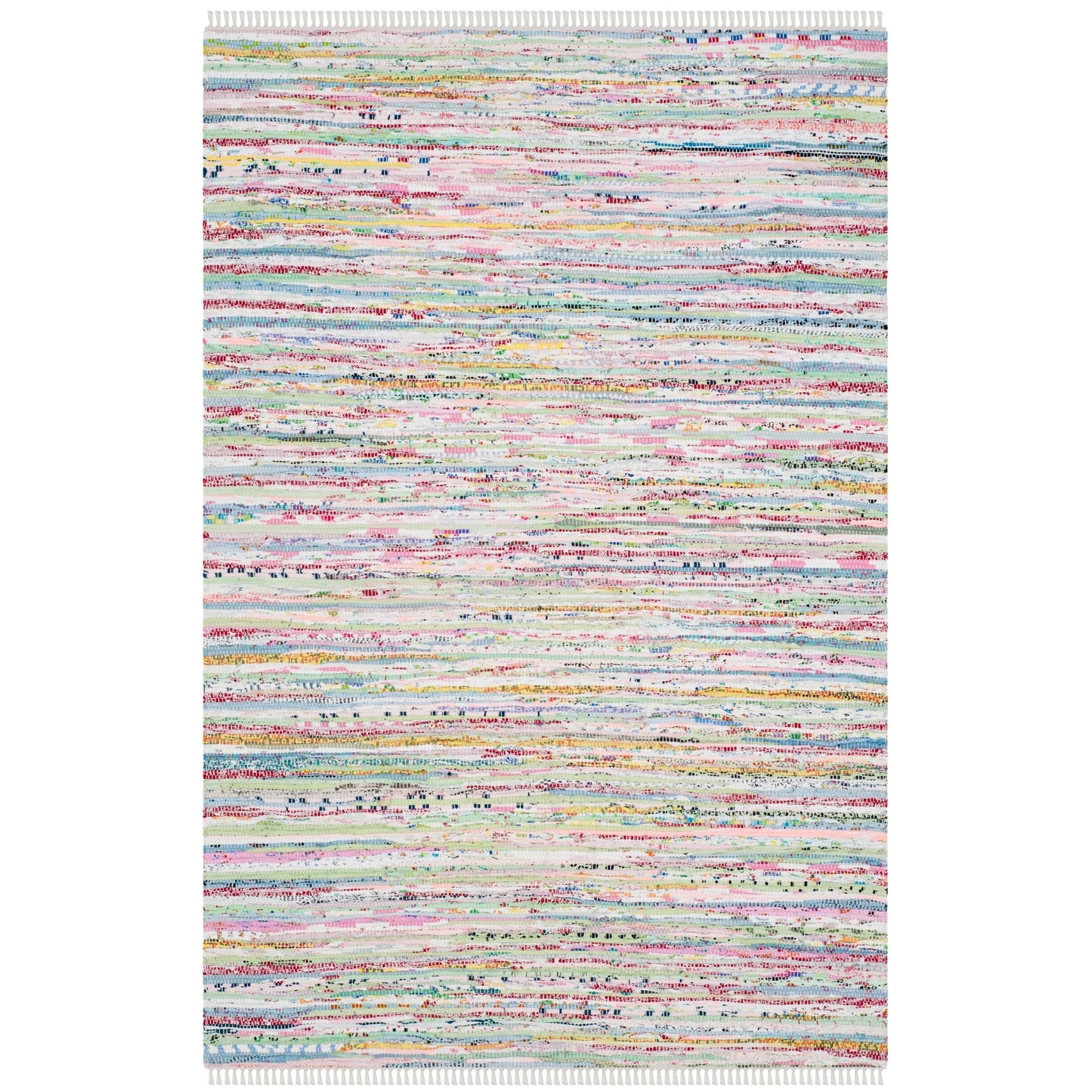 Tapis en coton à rayures Litzy fait main SAFAVIEH