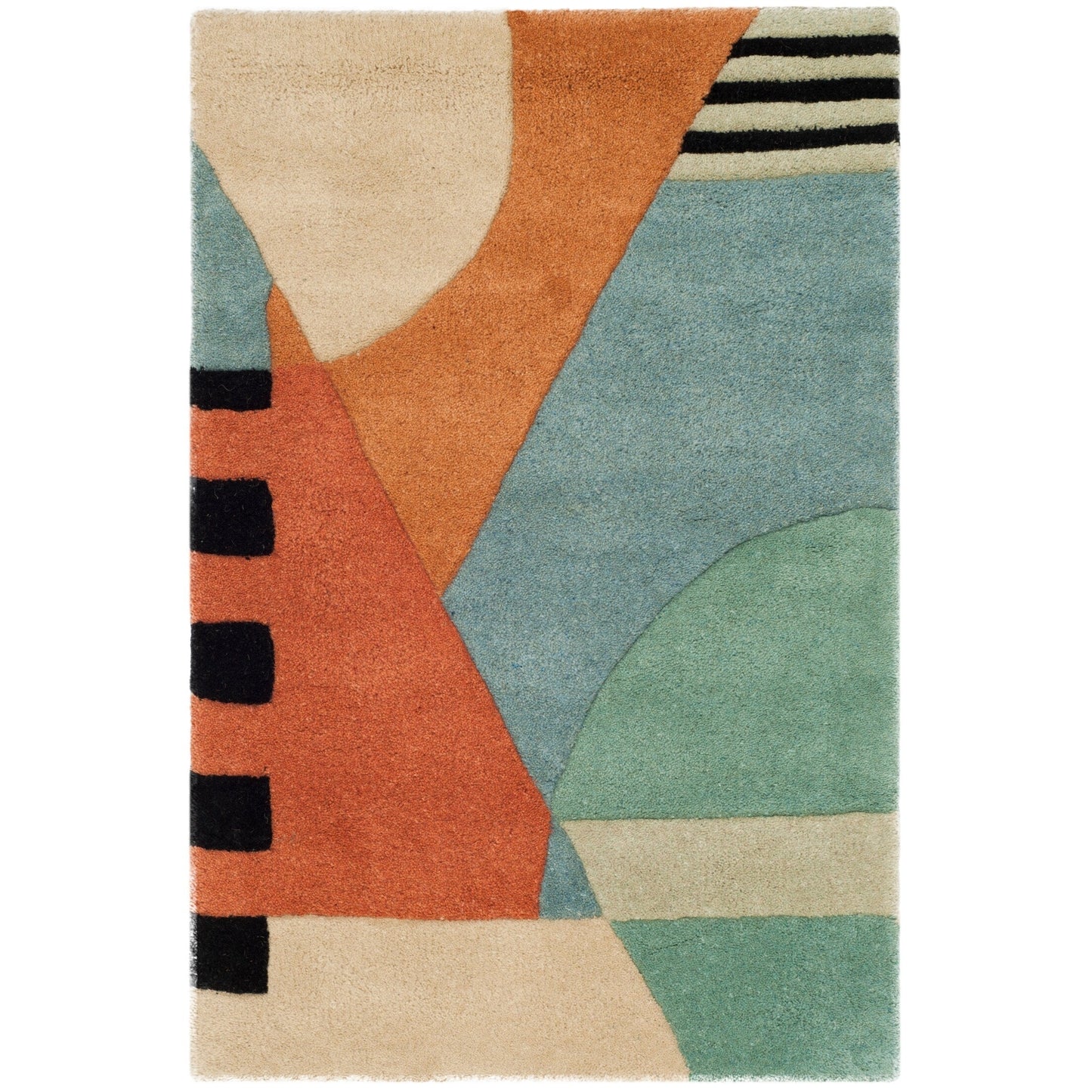 SAFAVIEH Fait main Rodeo Drive Willow Mid-Century Modern Abstract Wool