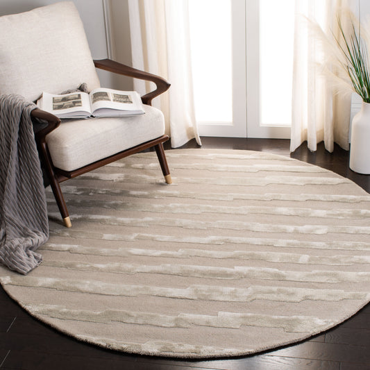 Tapis en laine NZ Soho Kikue Stripes fait main SAFAVIEH