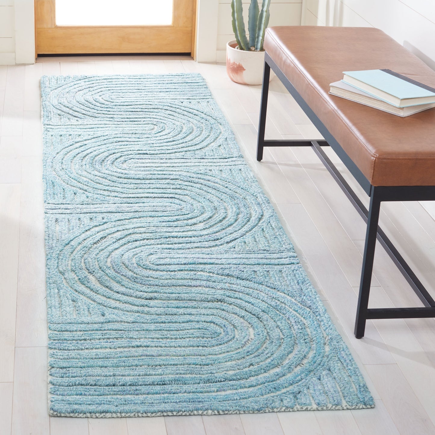 Tapis abstrait en laine fait main SAFAVIEH Southampton Asha
