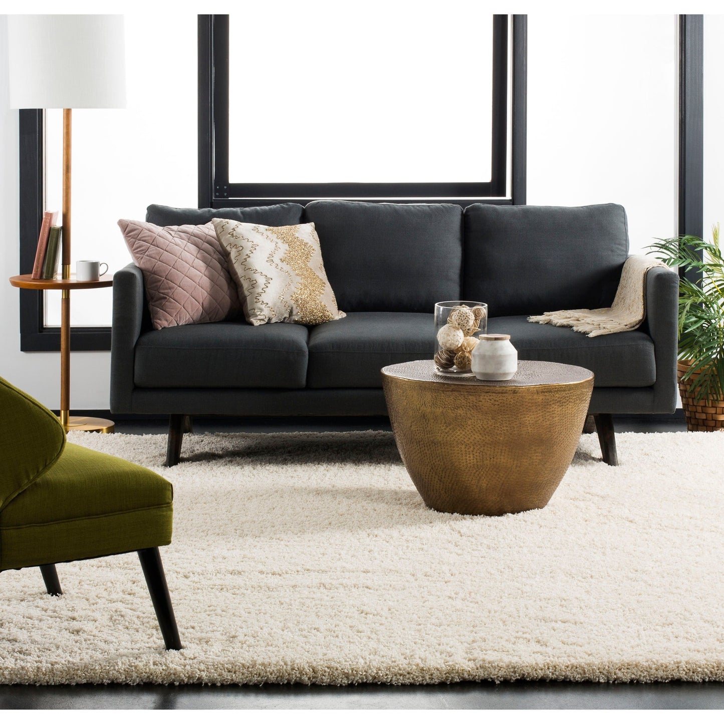 Tapis en cuir moderne Tennille fait main SAFAVIEH