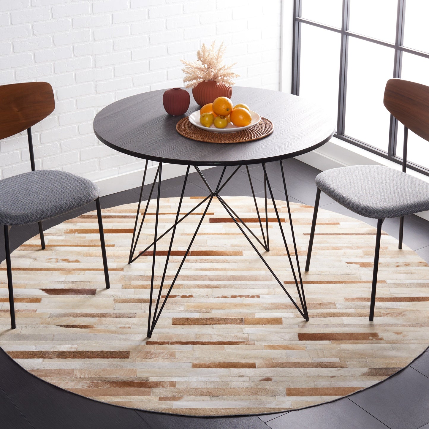 Tapis en cuir moderne Tennille fait main SAFAVIEH