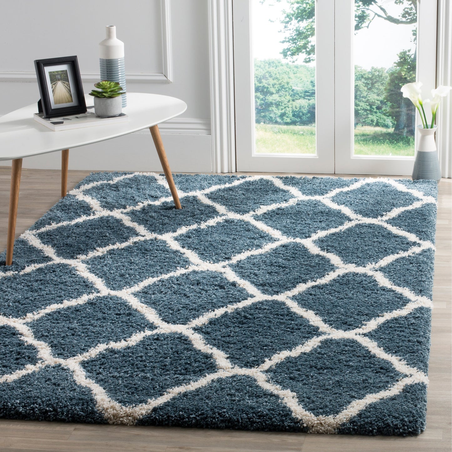 Tapis SAFAVIEH Hudson Shag Athena Trellis de 5 cm d'épaisseur